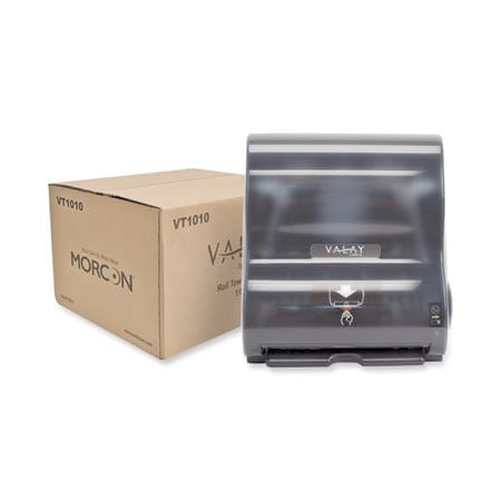 Morcon , VALAY 10 INCH ROLL TOWEL DISPENSER , 13 1/4 X 14 1/4 X 9, BLACK VT1010